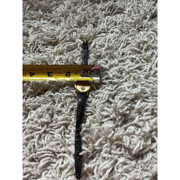 RADO Forces Military Gold Dial Black Leather Band Women's Quartz Watch / 204.359 - Picture 12 of 12